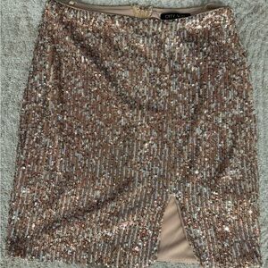 Gold Sequin Skirt